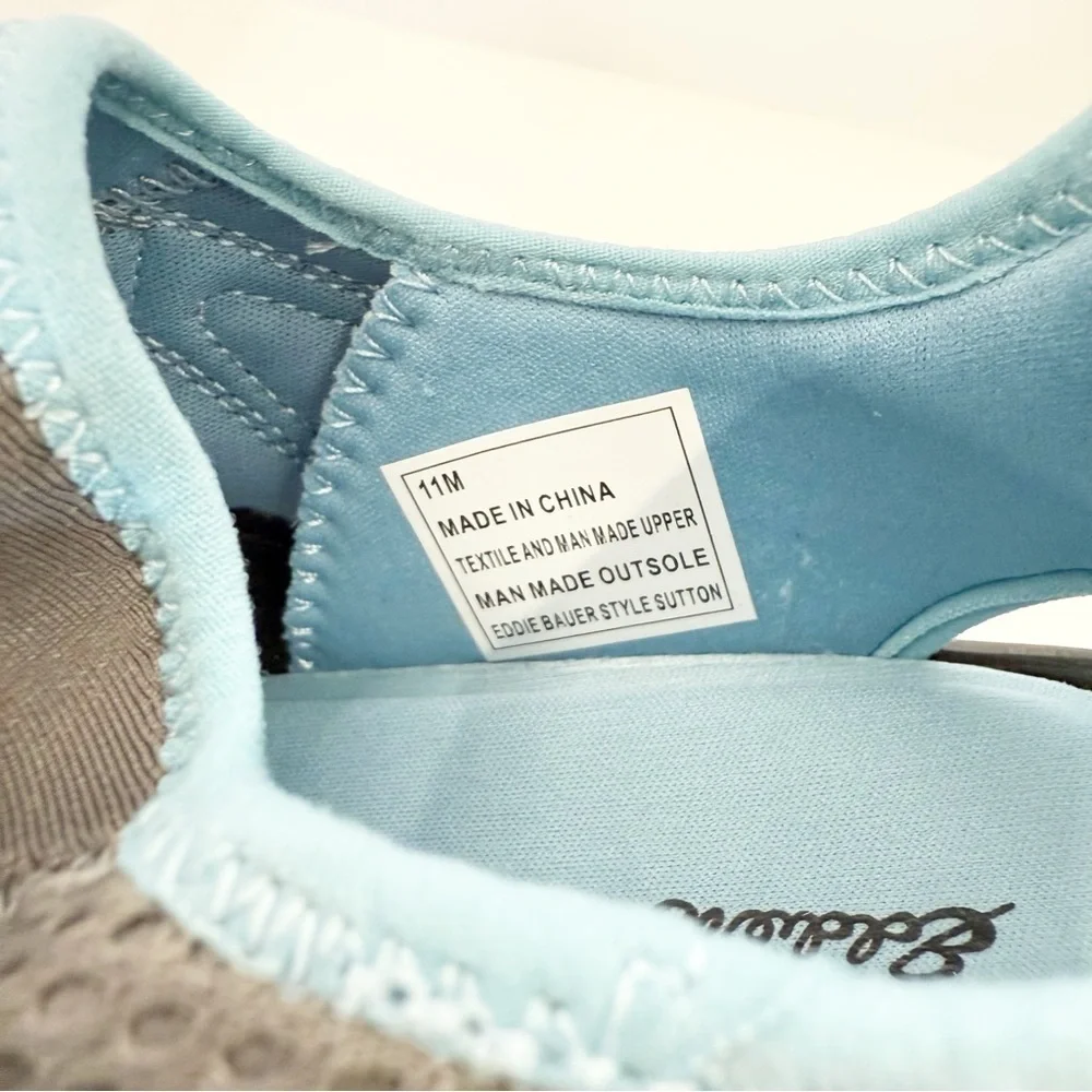 NWT Eddie Bauer Gray‎ Blue Sutton Hybrid Women's Adventure Shoes, 11M